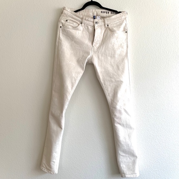 H&M Other - Men’s white H&M Super Skinny Jeans